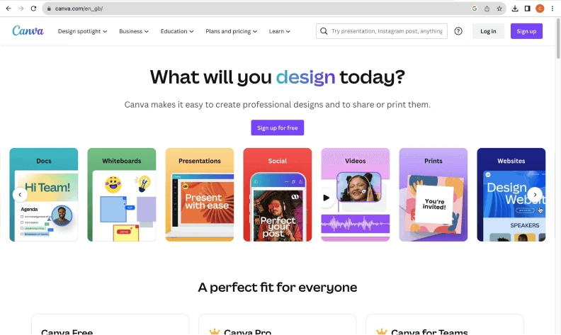 Canva AI for Designing