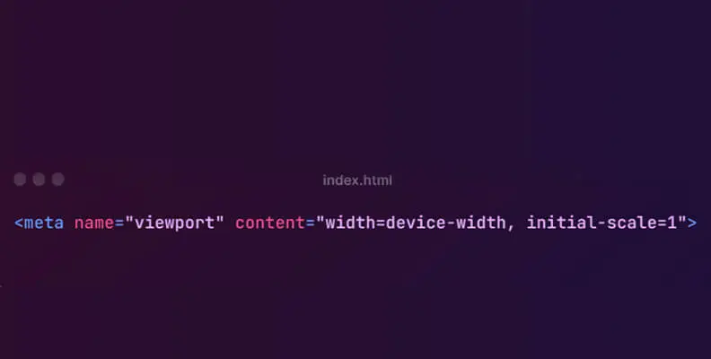 Code for Viewport Meta Tag