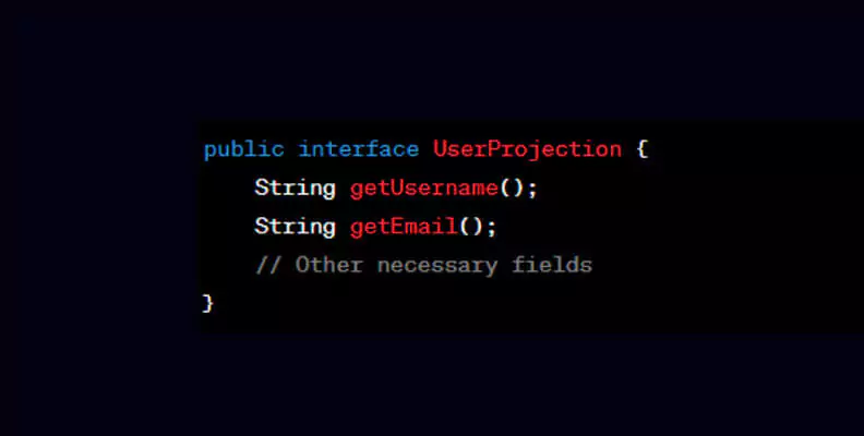 Define a Projection Interface
